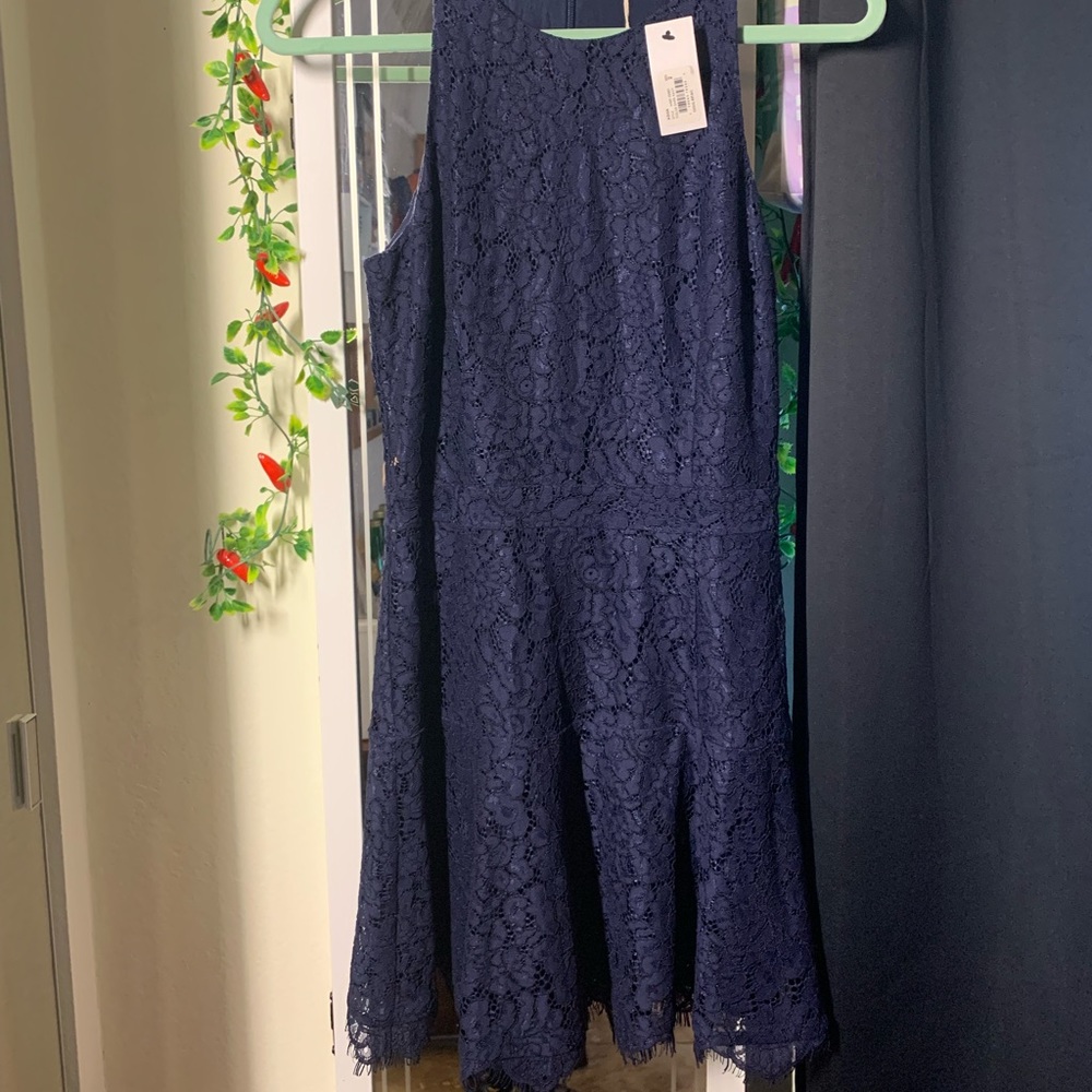 JOIE lace halter top dress